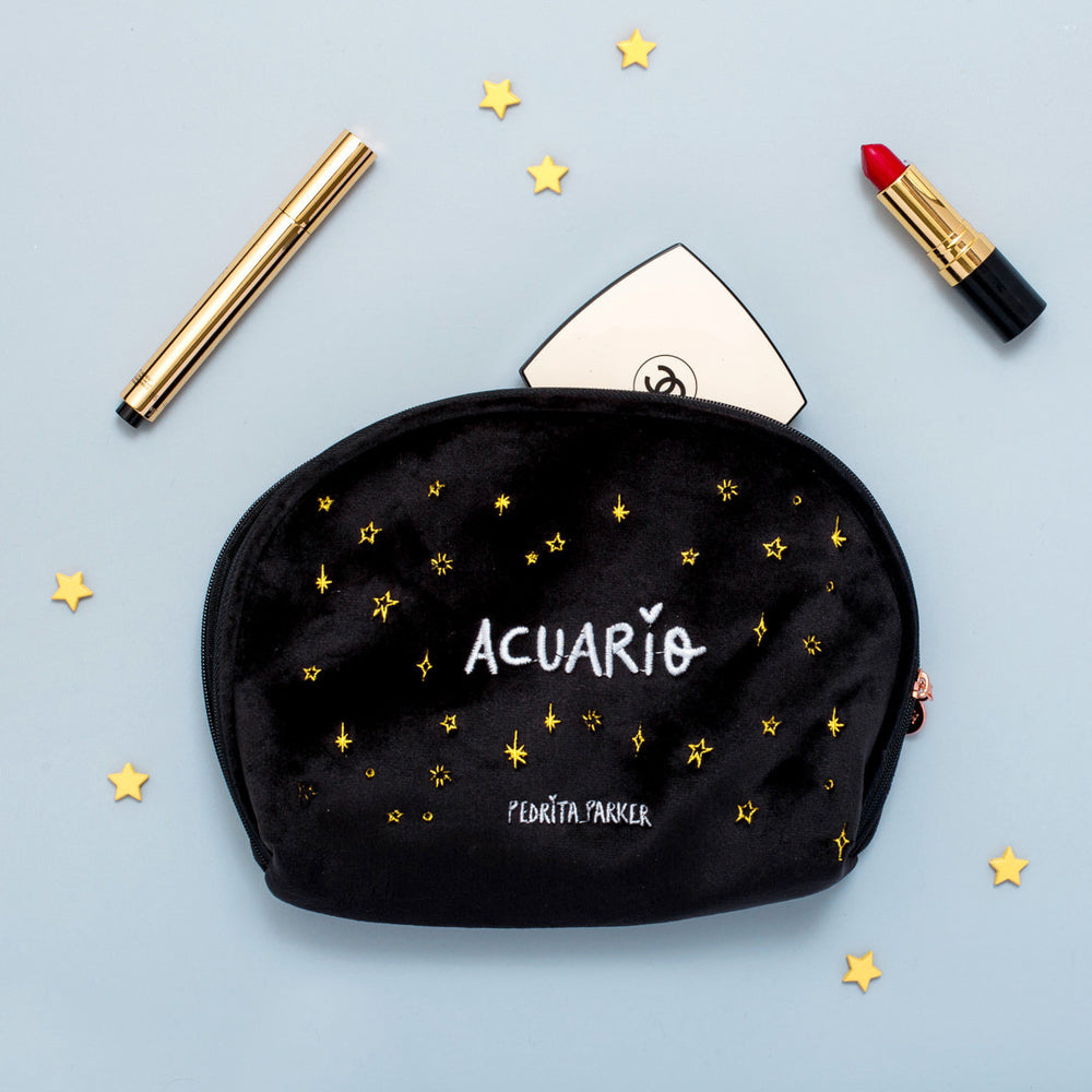 Neceser Premium Terciopelo Horóscopo Acuario