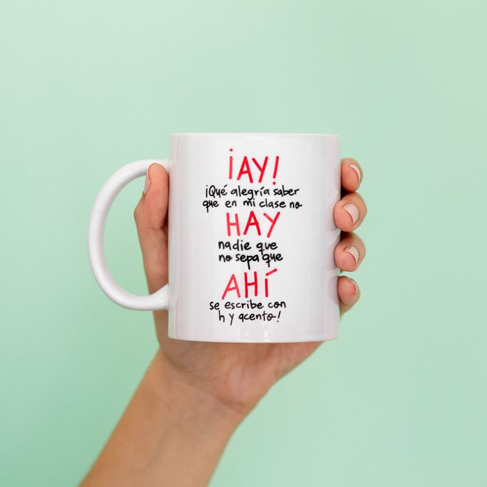 Taza Profe Ay, hay, ahí