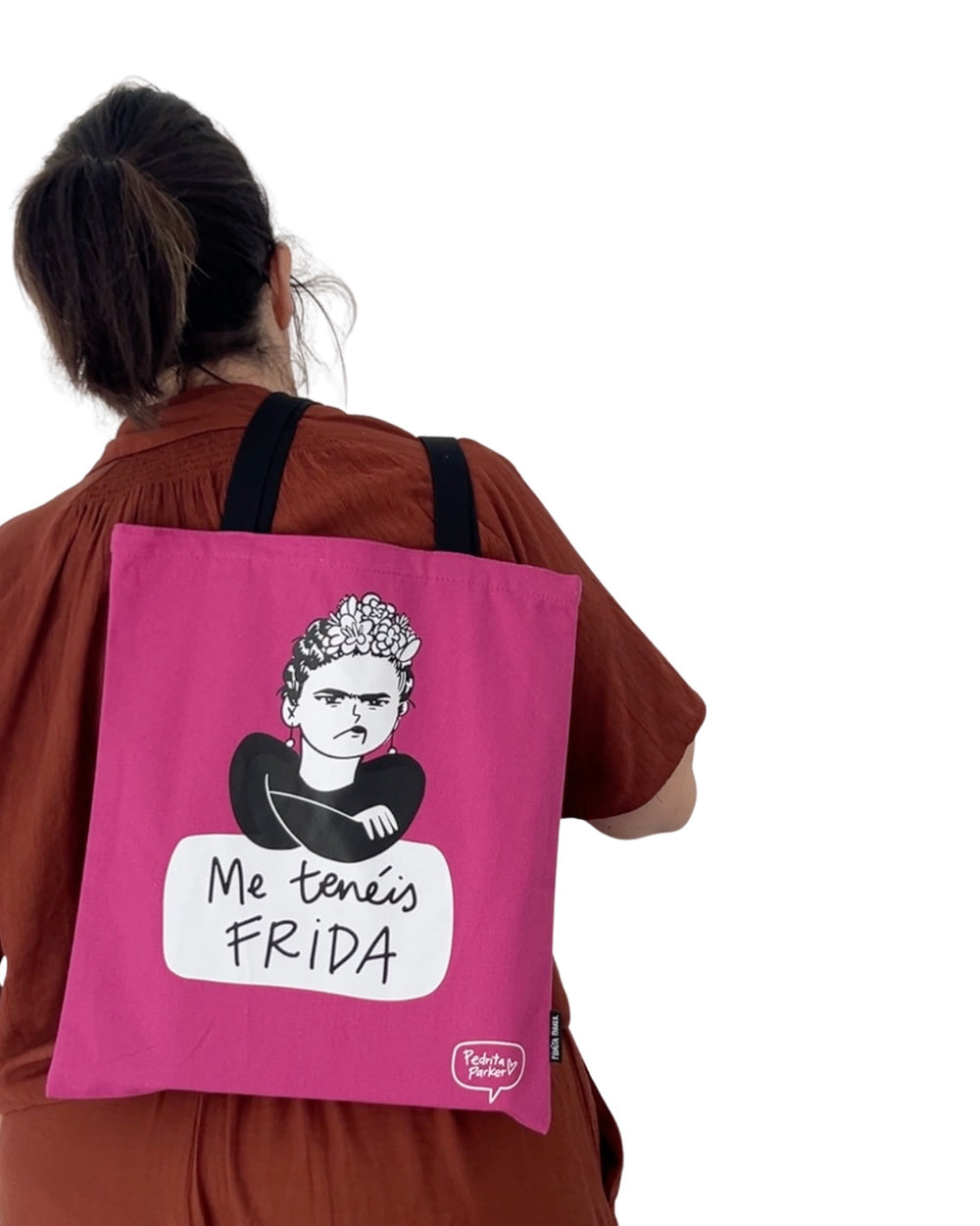 Bolsa de lona Me tenéis Frida