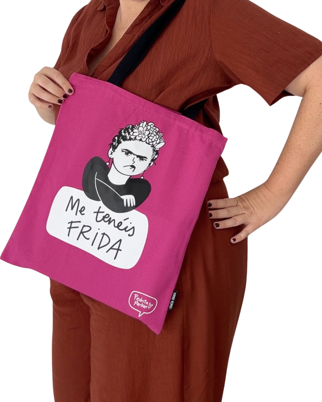 Bolsa de lona Me tenéis Frida