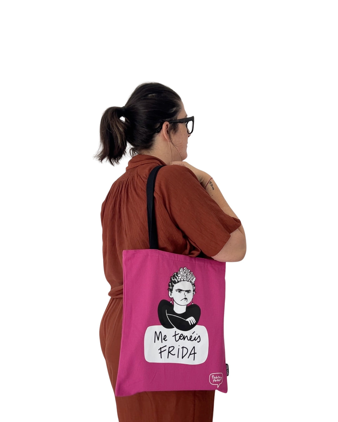 Bolsa de lona Me tenéis Frida