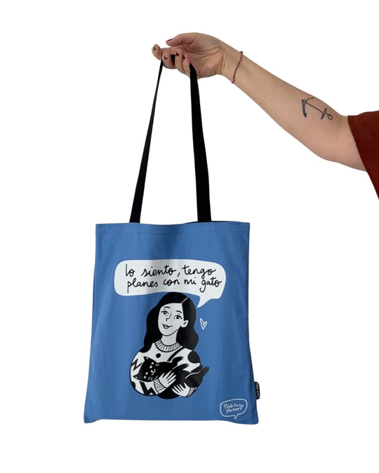 Bolsa de lona Planes con mi gato