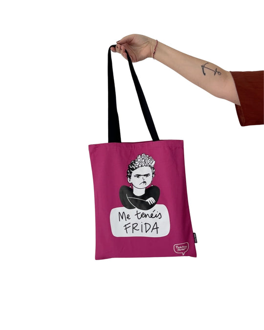 Bolsa de lona Me tenéis Frida