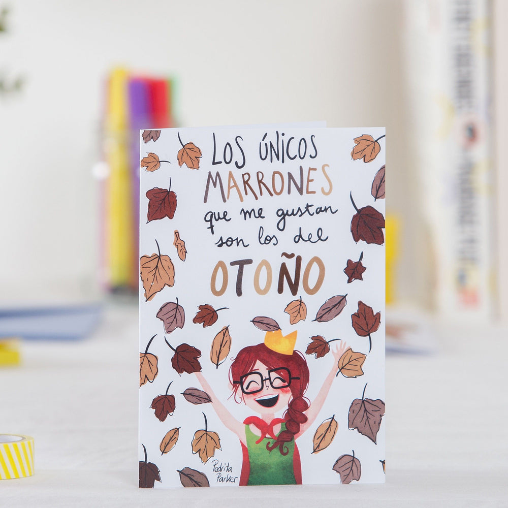 Tarjeta de felicitación "Marrones"
