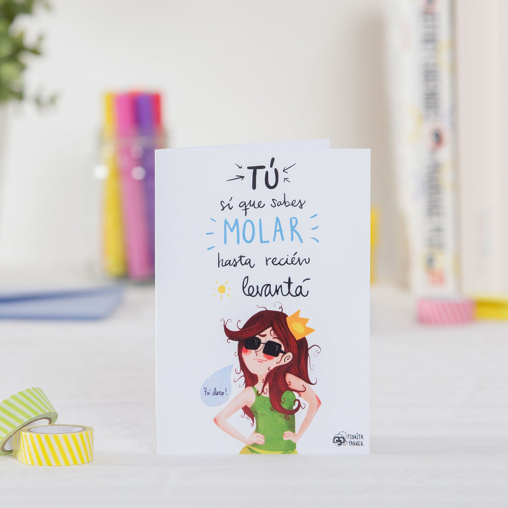 Tarjeta de felicitación "Molar"