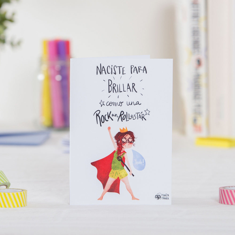 Tarjeta de felicitación "Rock"