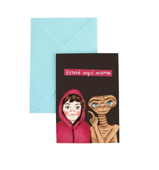 Tarjeta de felicitación E.T.