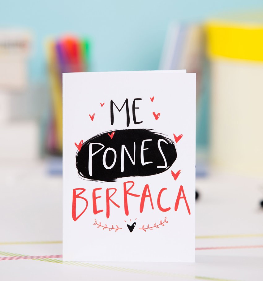 Tarjeta de felicitación LOVER Berraca