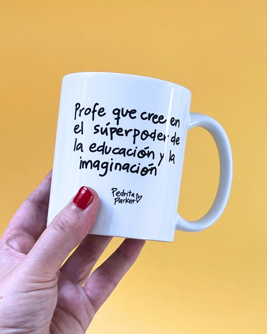 Taza Profe con Superpoderes