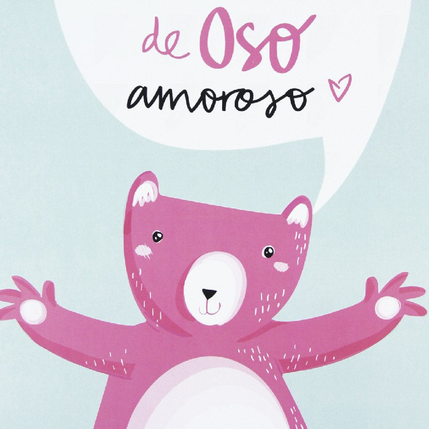 Lámina Infantil Abrazos de oso