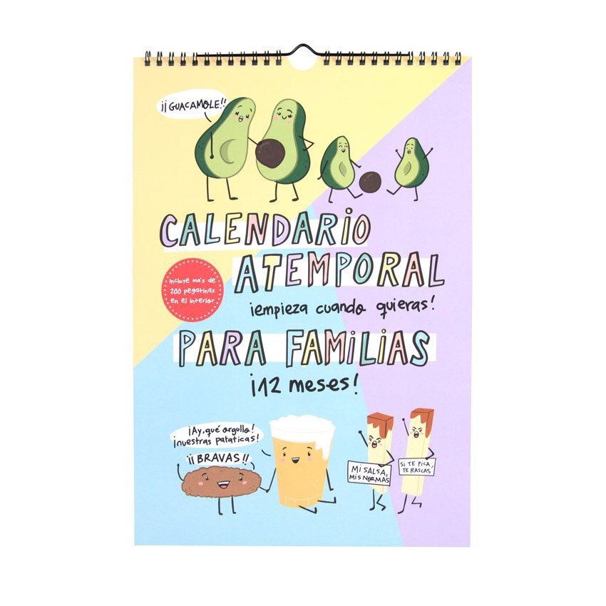 Calendario atemporal para familias