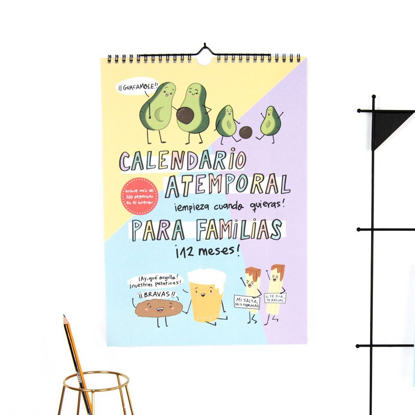 Calendario atemporal para familias