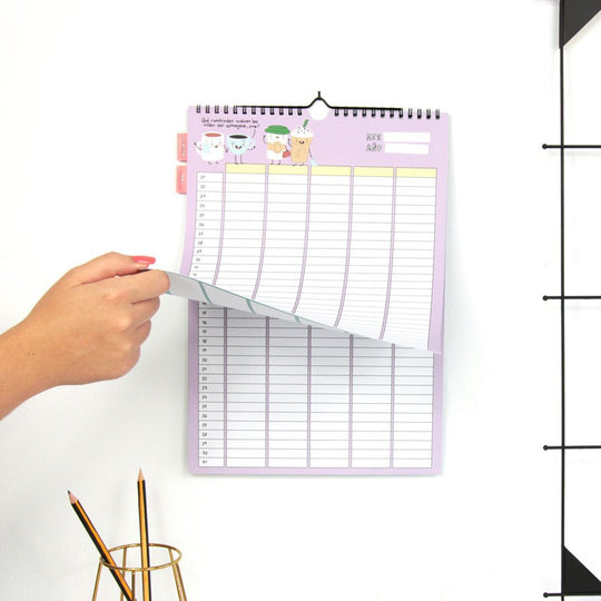 Calendario atemporal para familias