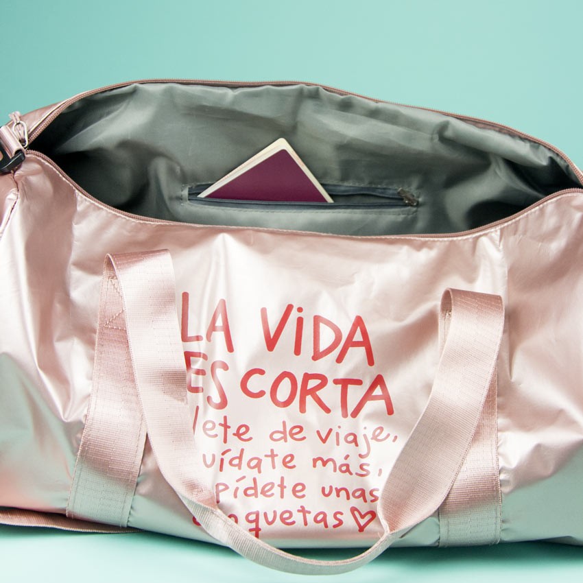 Bolsa de viaje La Vida es Corta