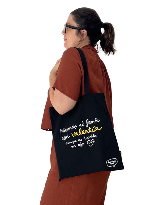 Bolsa de lona Mirando al frente con valentía