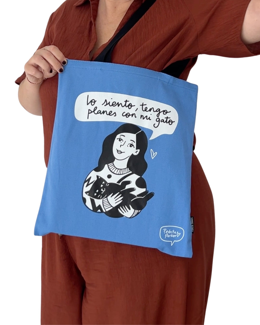 Bolsa de lona Planes con mi gato