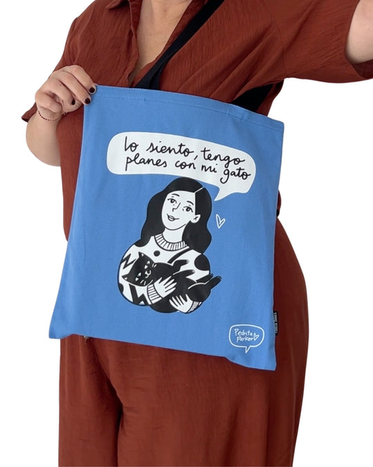 Bolsa de lona Planes con mi gato