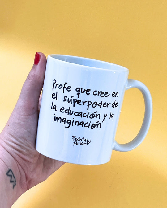 Taza Profe con Superpoderes