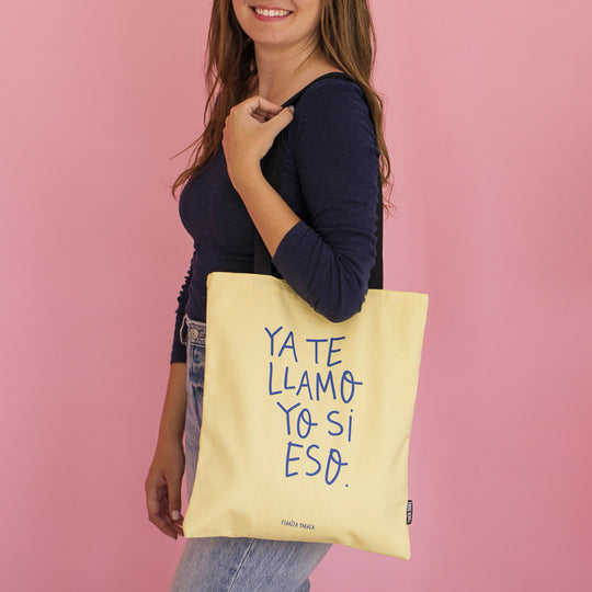 Bolsa de lona Ya te llamo yo