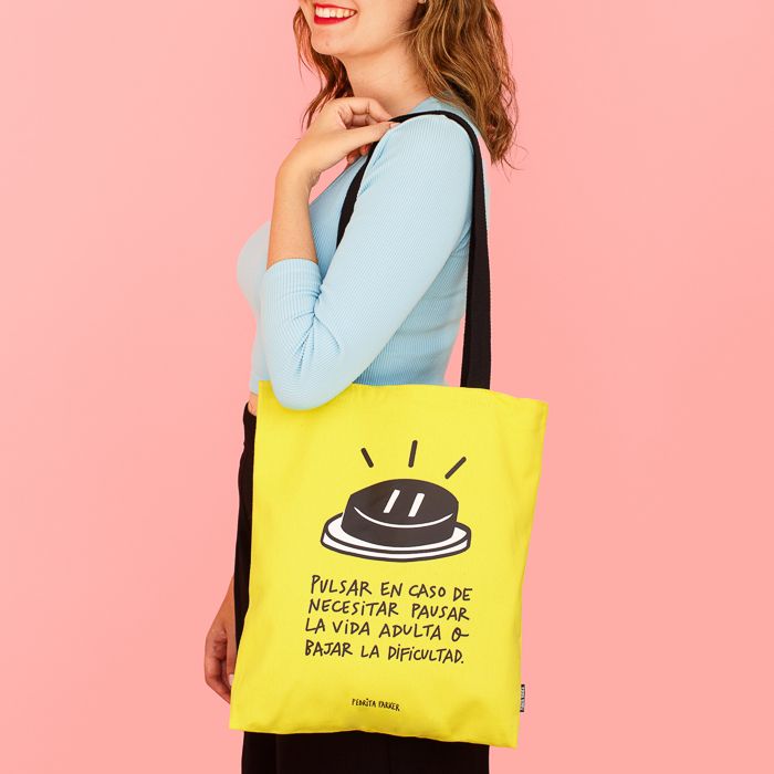 Bolsa de lona Botón vida adulta