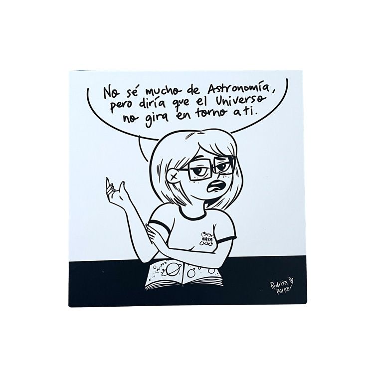 Viñeta original y solidaria “Astronomía”