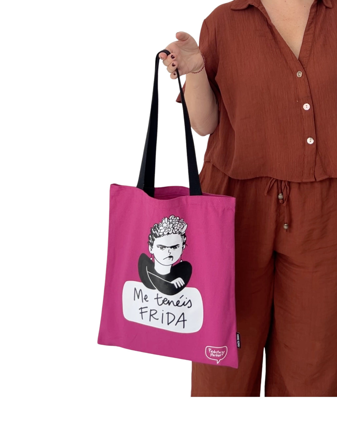 Bolsa de lona Me tenéis Frida