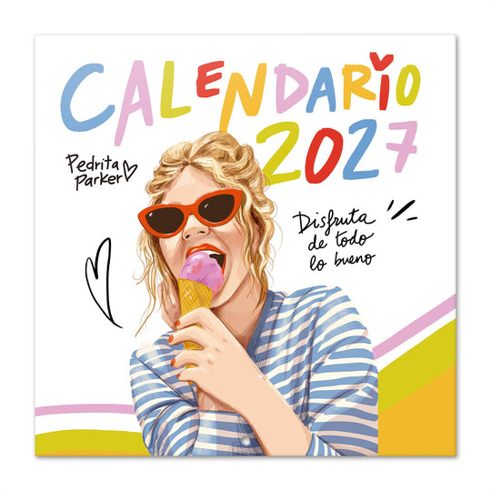 Calendario 2027 Pared 30x30 Disfruta de todo lo bueno