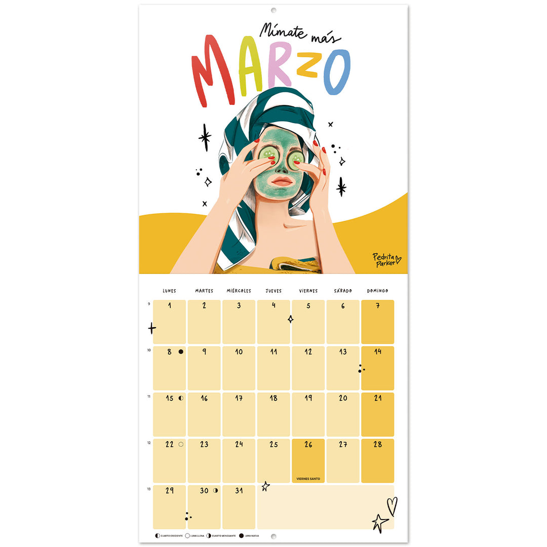 Calendario 2027 Pared 30x30 Disfruta de todo lo bueno
