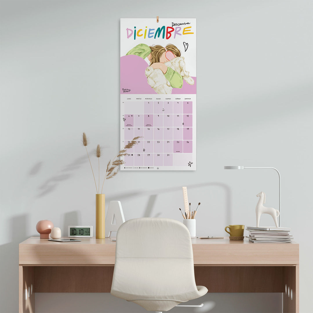 Calendario 2027 Pared 30x30 Disfruta de todo lo bueno