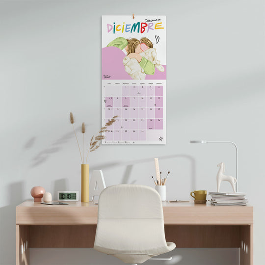 Calendario 2027 Pared 30x30 Disfruta de todo lo bueno