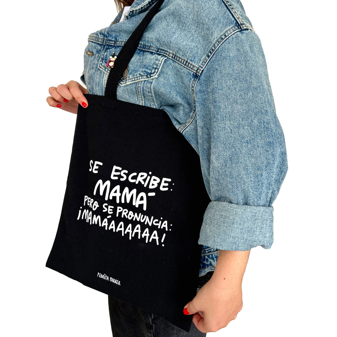 Bolsa de lona Se escribe mamá