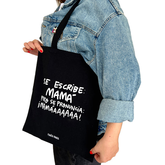 Bolsa de lona Se escribe mamá