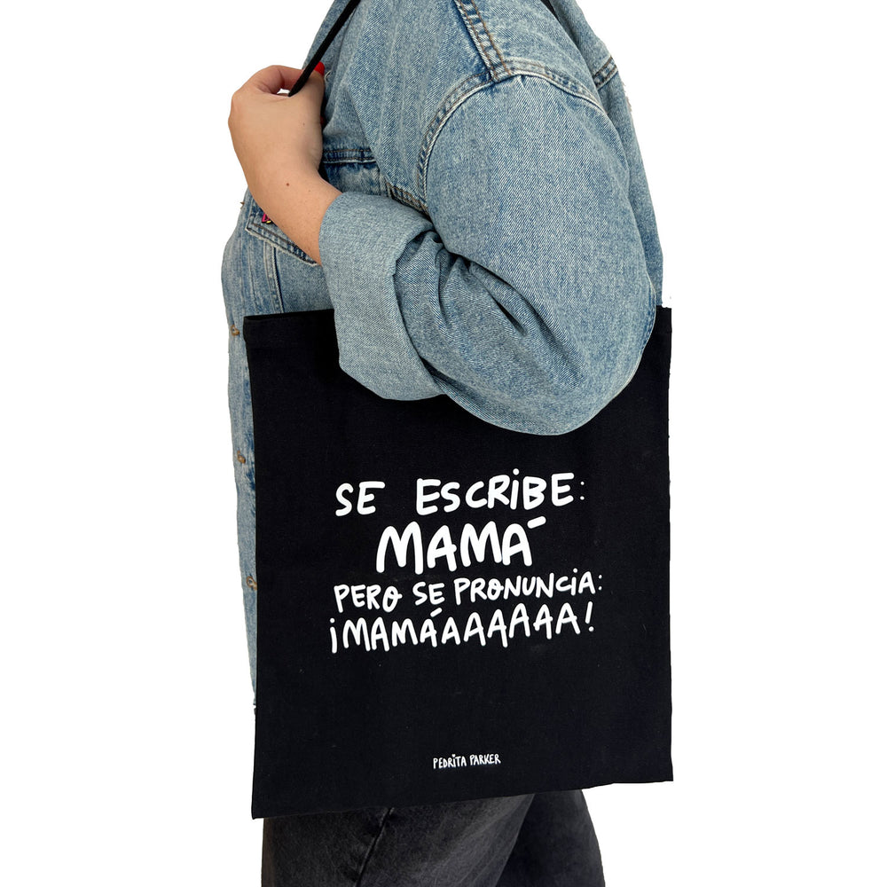 Bolsa de lona Se escribe mamá