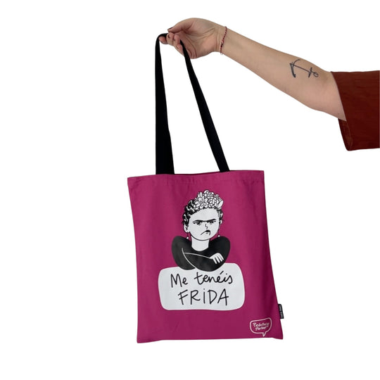 Bolsa de lona Me tenéis Frida