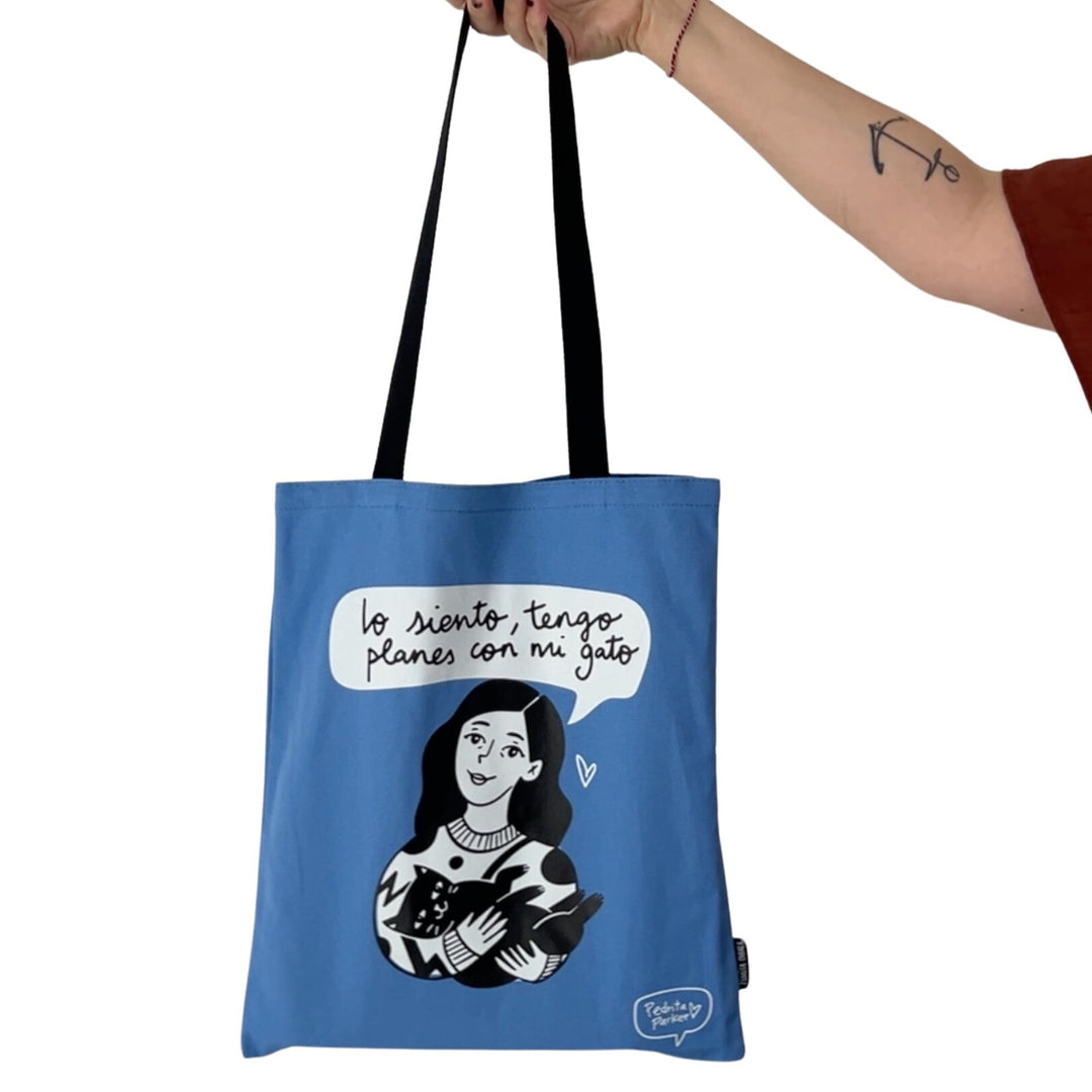 Bolsa de lona Planes con mi gato